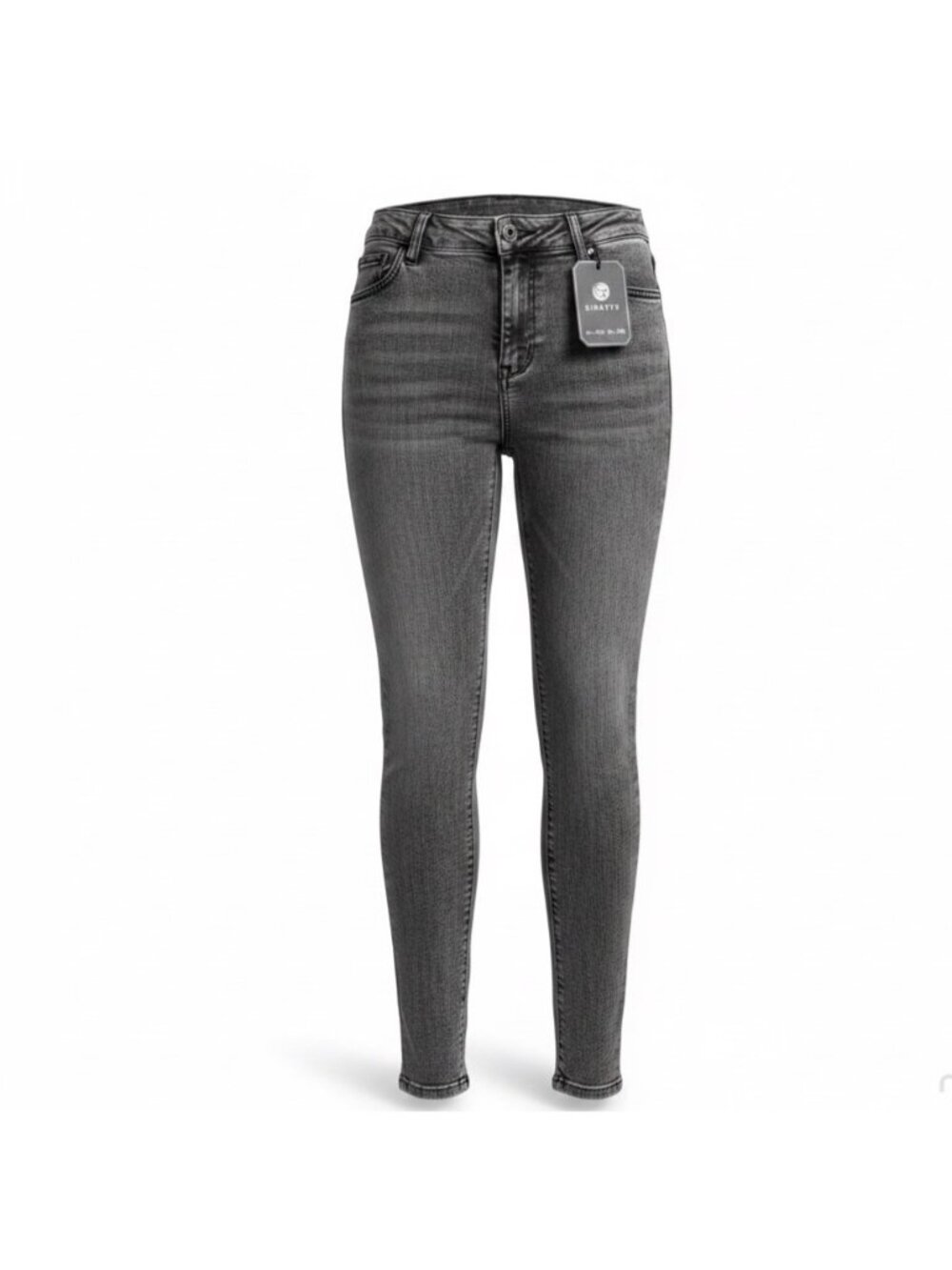 Gingtto Mens Gray Stretch Denim Skinny Fit Jeans Stylish Waist Size 32